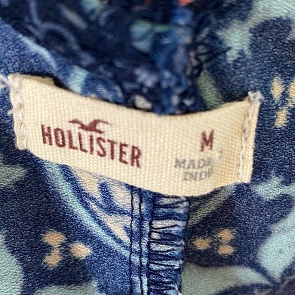 Hollister Multicolored Patterned Short Sleeve Mini Stretchy Sheath Dress Size M - Picture 5 of 5